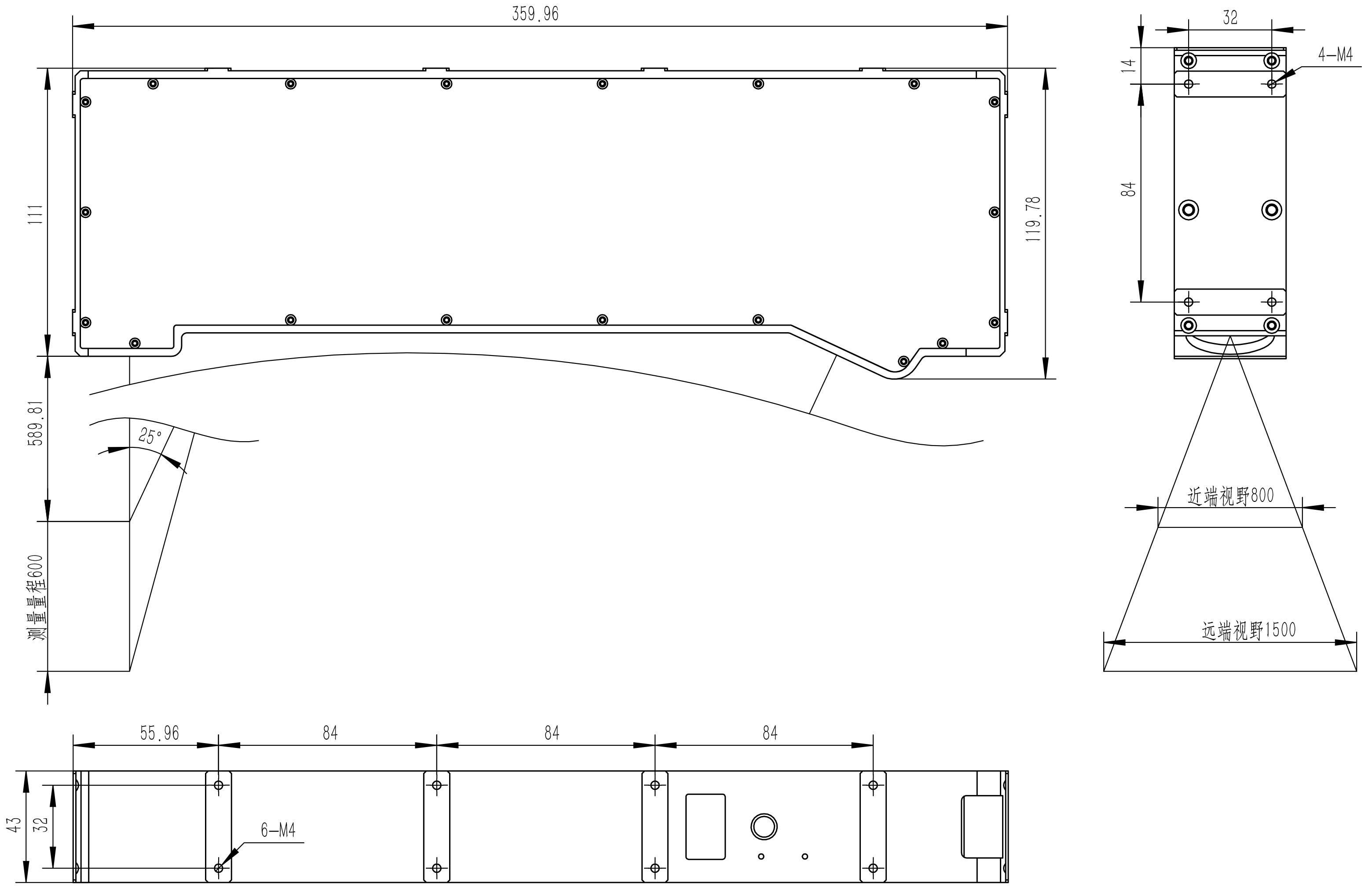 UC3D230ED-800x600-R 外形尺寸图