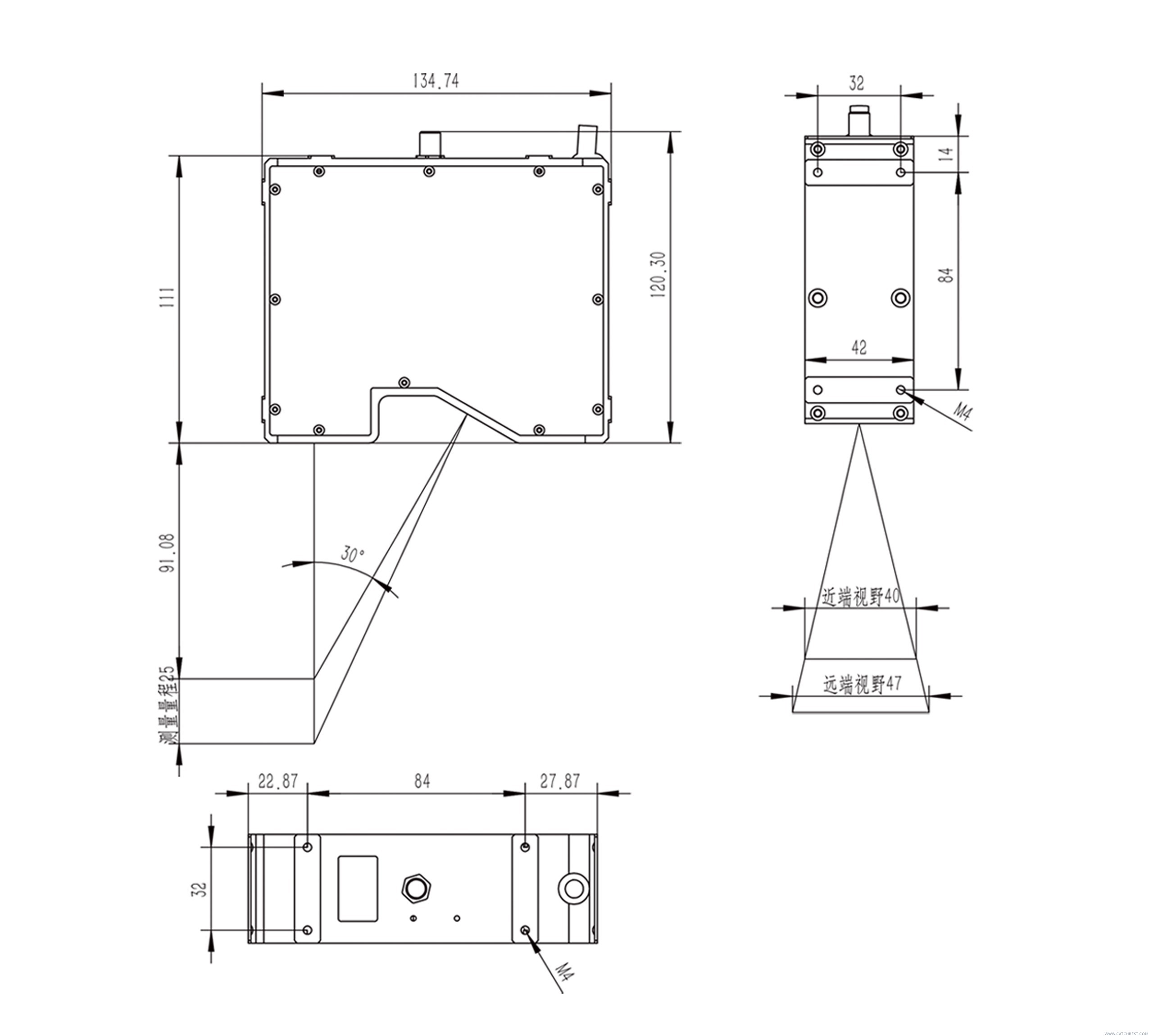 UC3D40-40x25-B/R 外形尺寸图