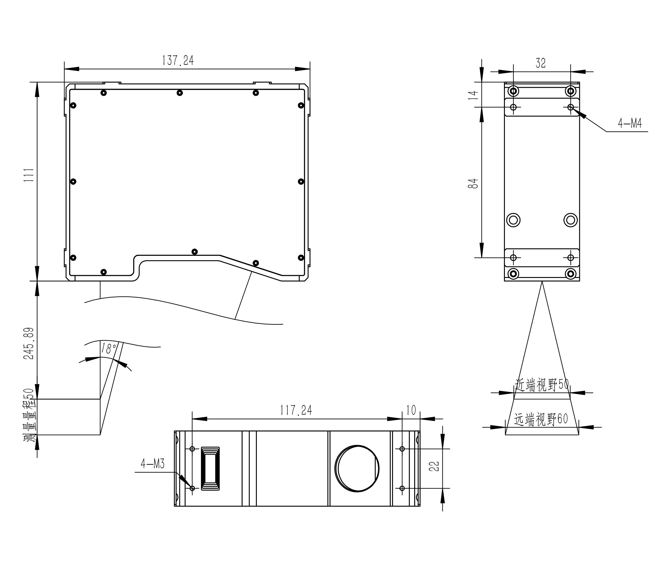 UC3D40-50x50-B/R 外形尺寸图